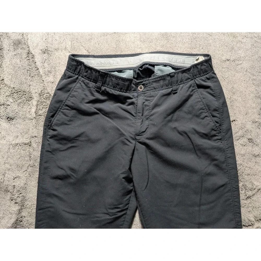 Under Armour Casual Pants Men's Size 34/32 Black - Picture 2 of 13